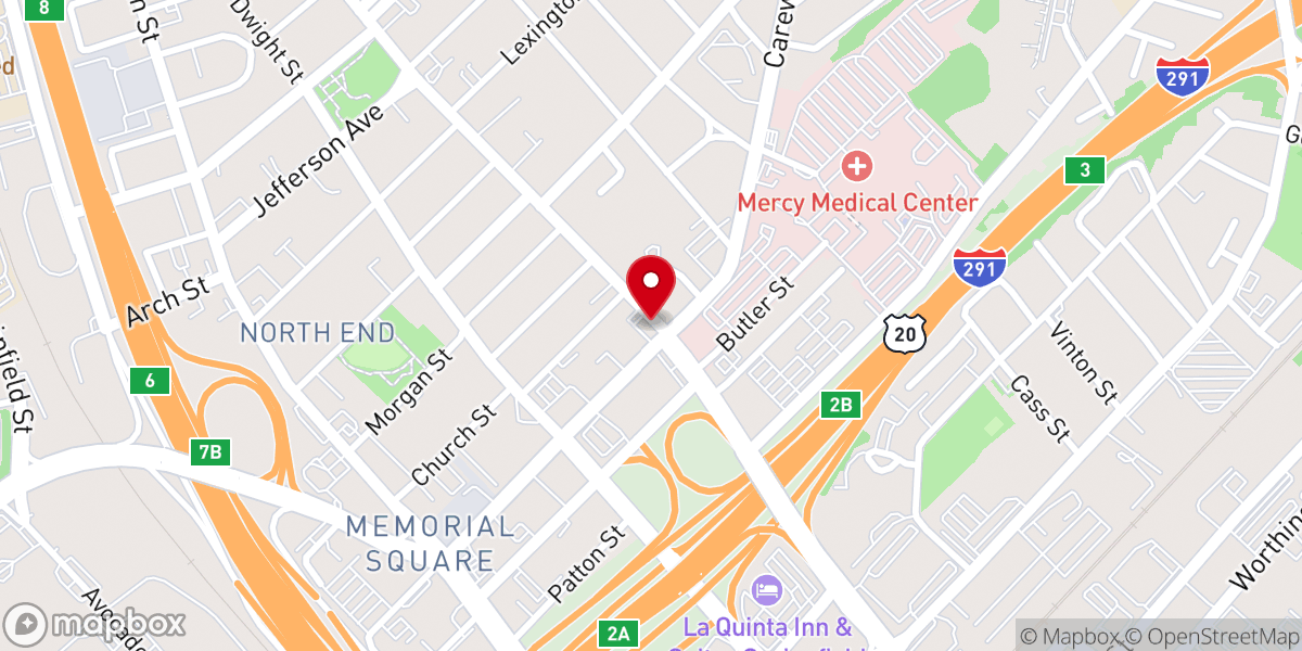 Map showing location of Senderos De Vida Springfield Spanish SDA Church