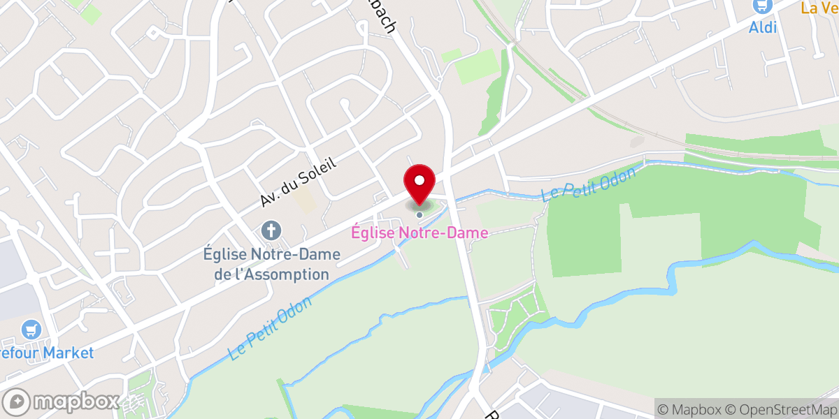 Map showing location of Clocher de l'ancienne église Notre-Dame