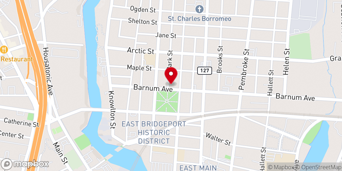 Map showing location of Calvary Temple Christian Center Inc