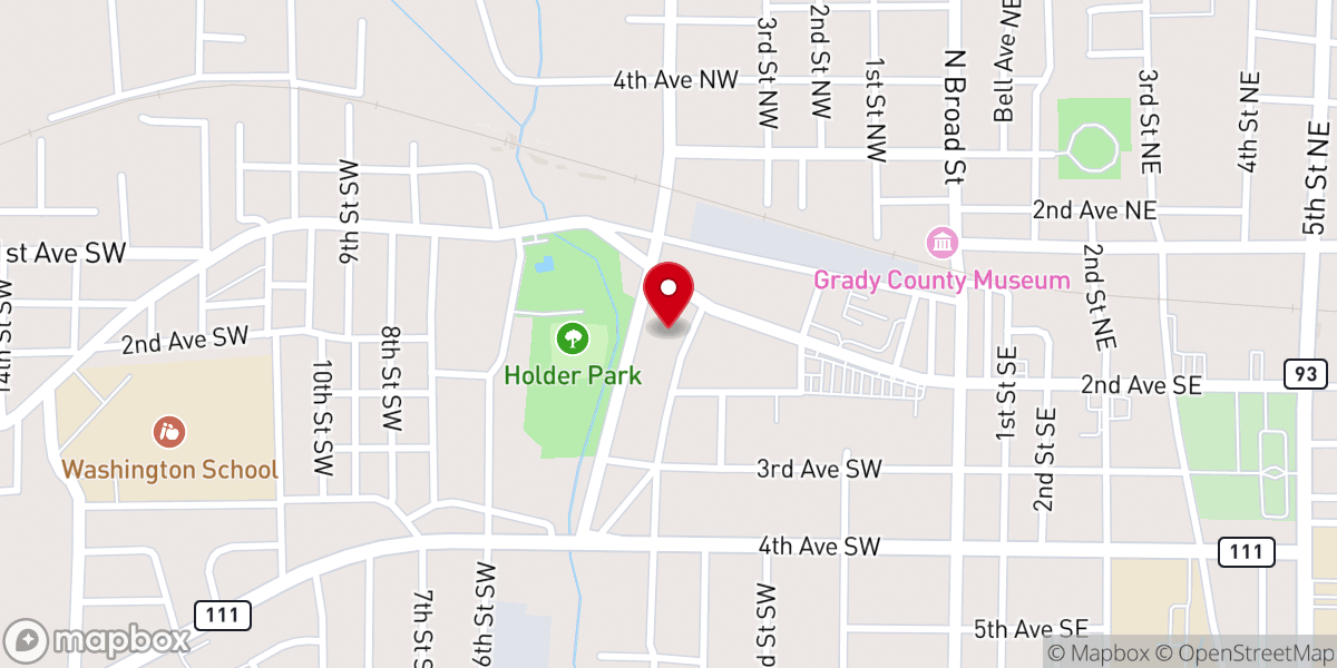 Map showing location of Greater New Corinth Missionary Baptist Church