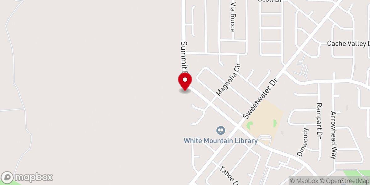 Map showing location of United Way of Southwest Wyoming