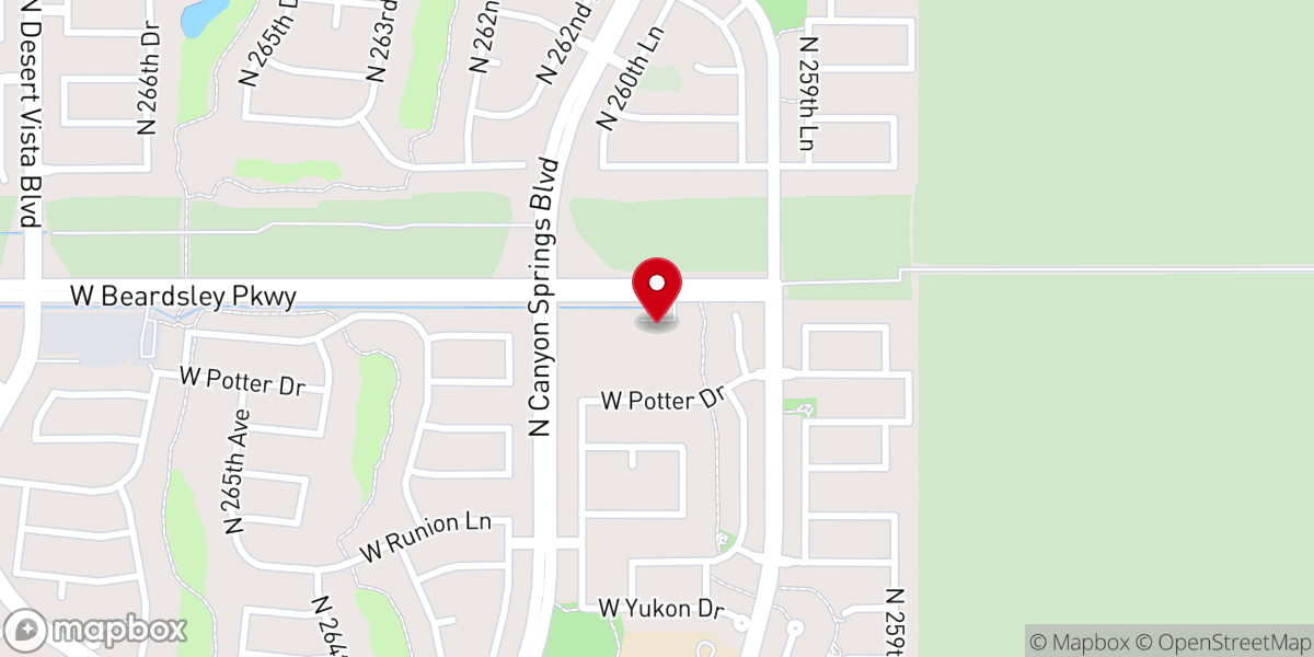 Map showing location of Church at Sun Valley Inc