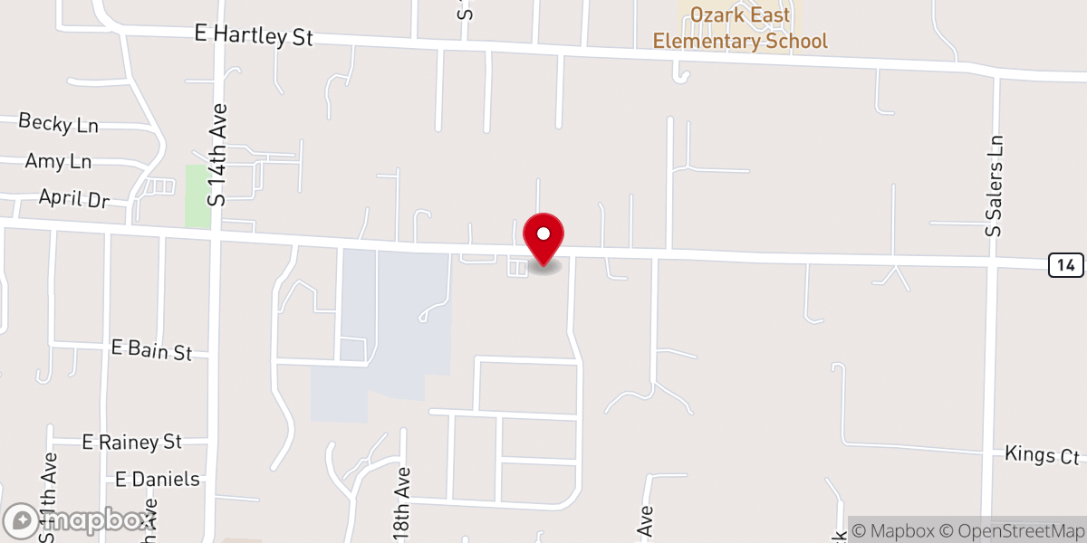 Map showing location of St Matthews Episcopal Church
