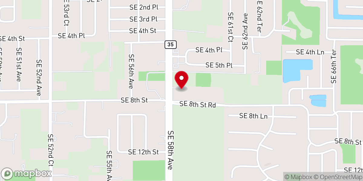 Map showing location of Abiding Hope Lutheran Church