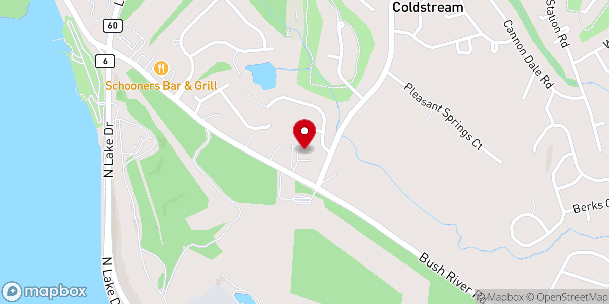 Map showing location of Fellowship Bible Church