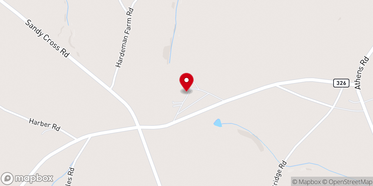 Map showing location of Middle River Baptist Church
