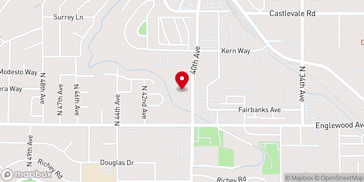 Map showing location of Yakima Foursquare Church