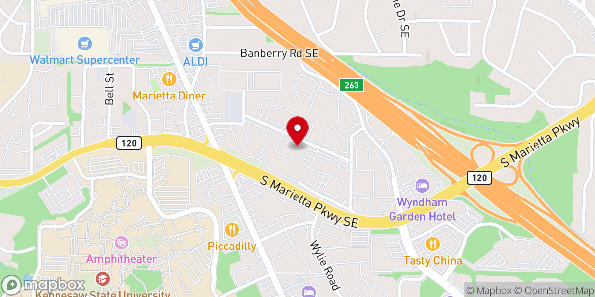 Map showing location of Restoration International Church