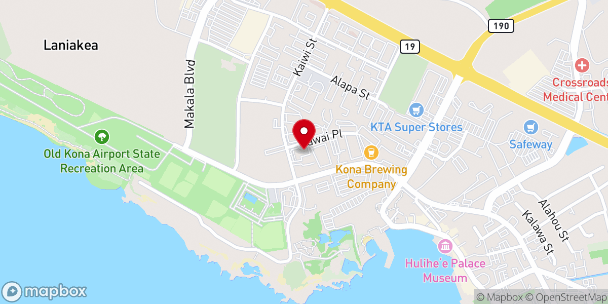 Map showing location of Weddings On Big Island