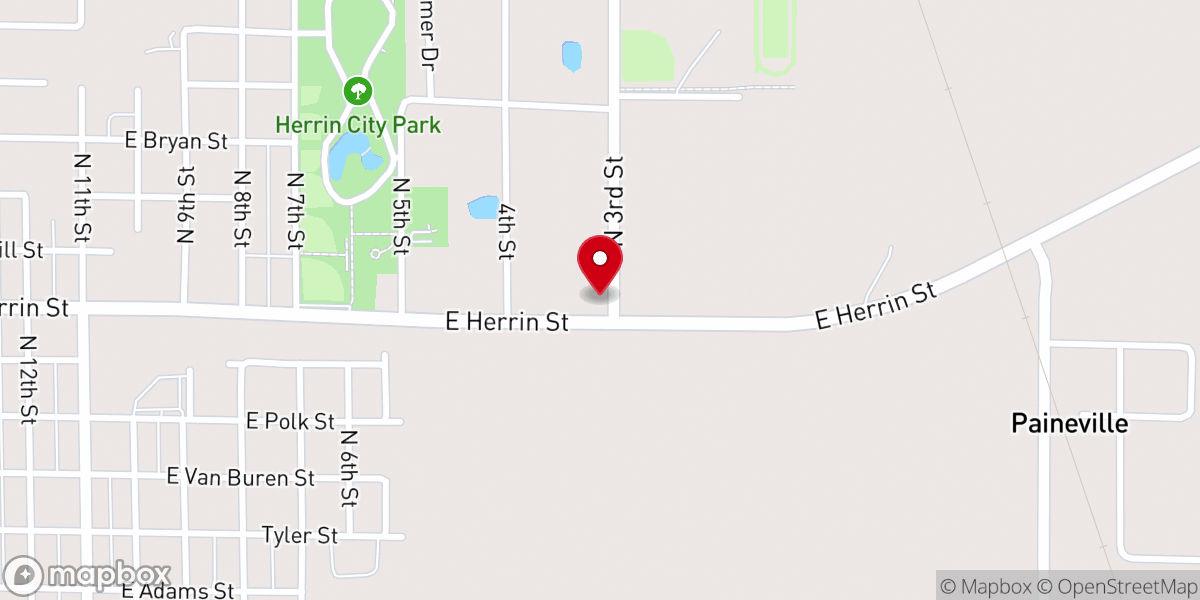 Map showing location of First Church of God