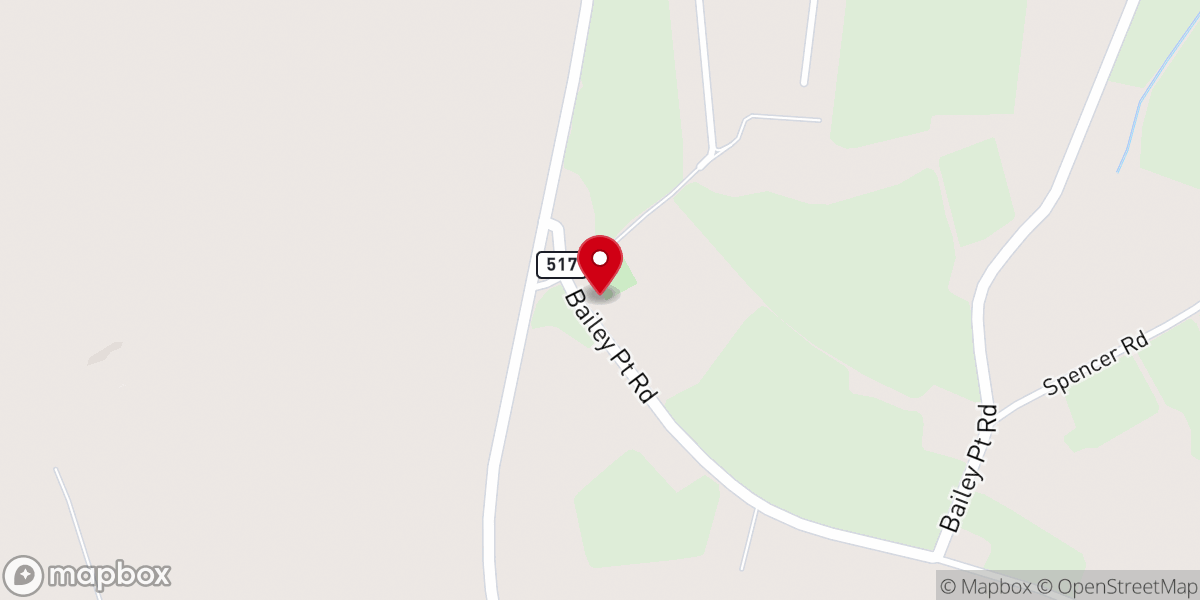 Map showing location of Cedar Cross Missionary Baptist Church