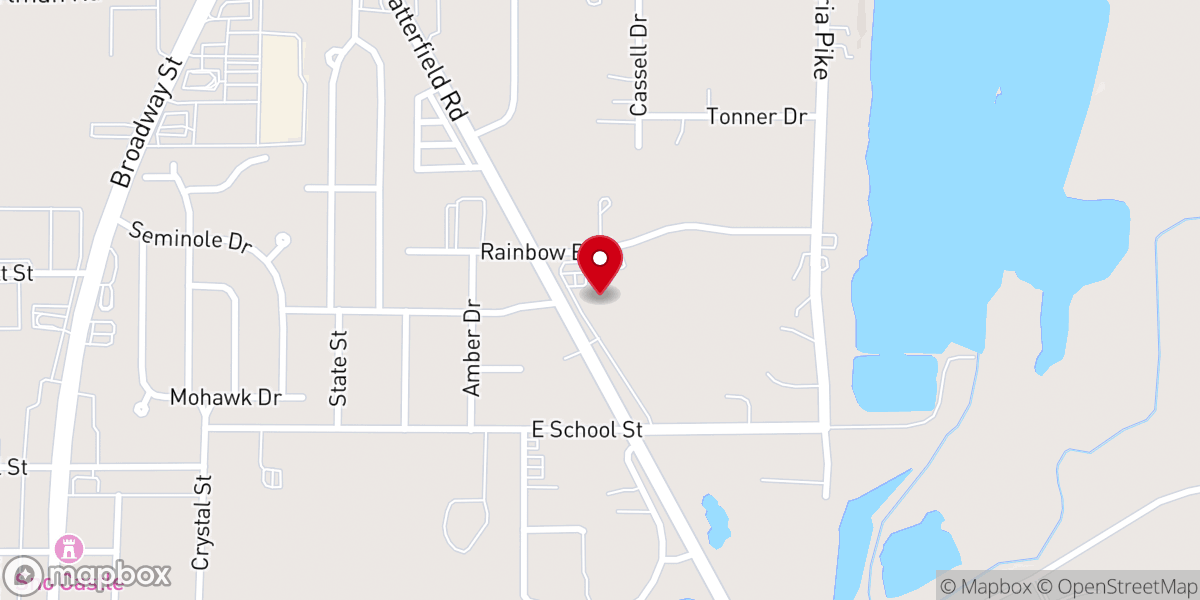 Map showing location of GT Church