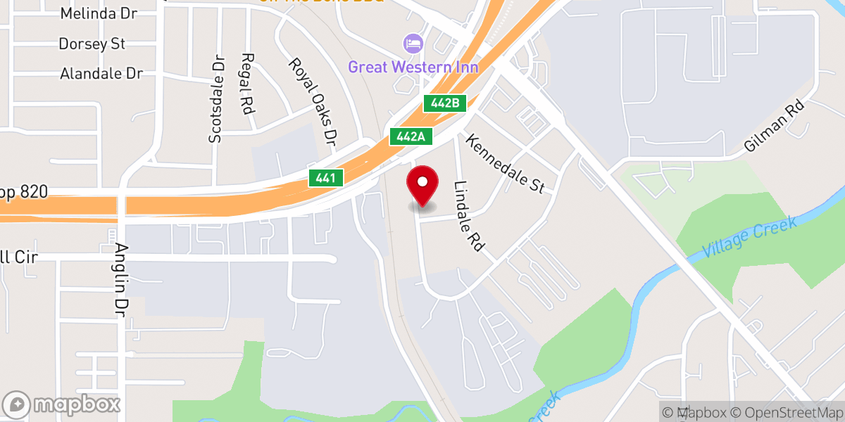 Map showing location of Oakcrest Family Church
