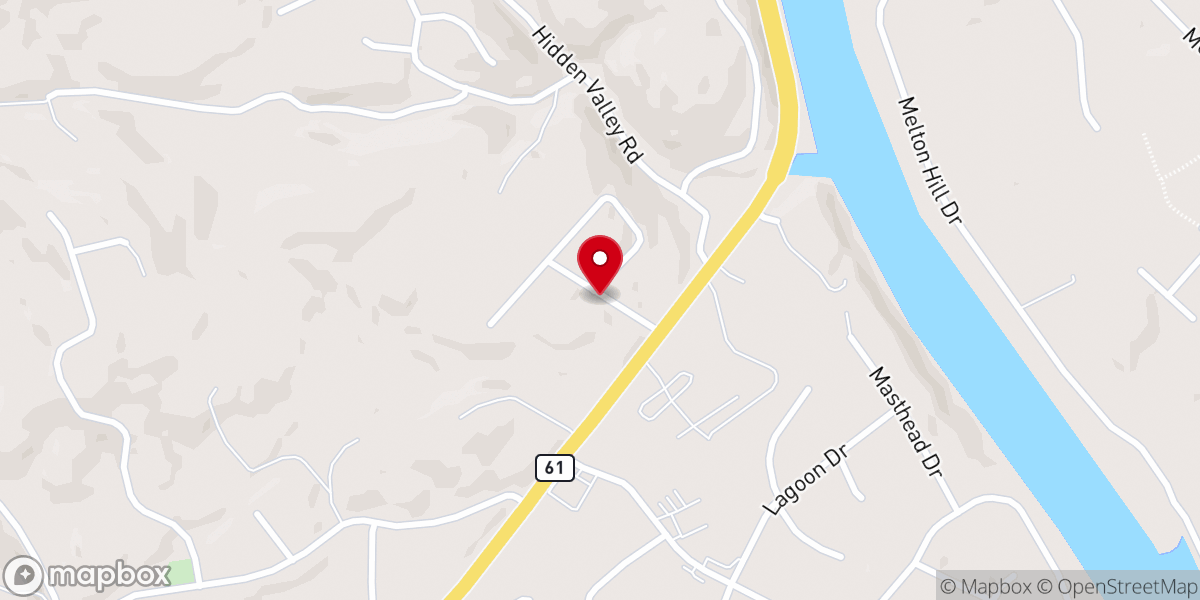 Map showing location of Hope Through Him Ministries