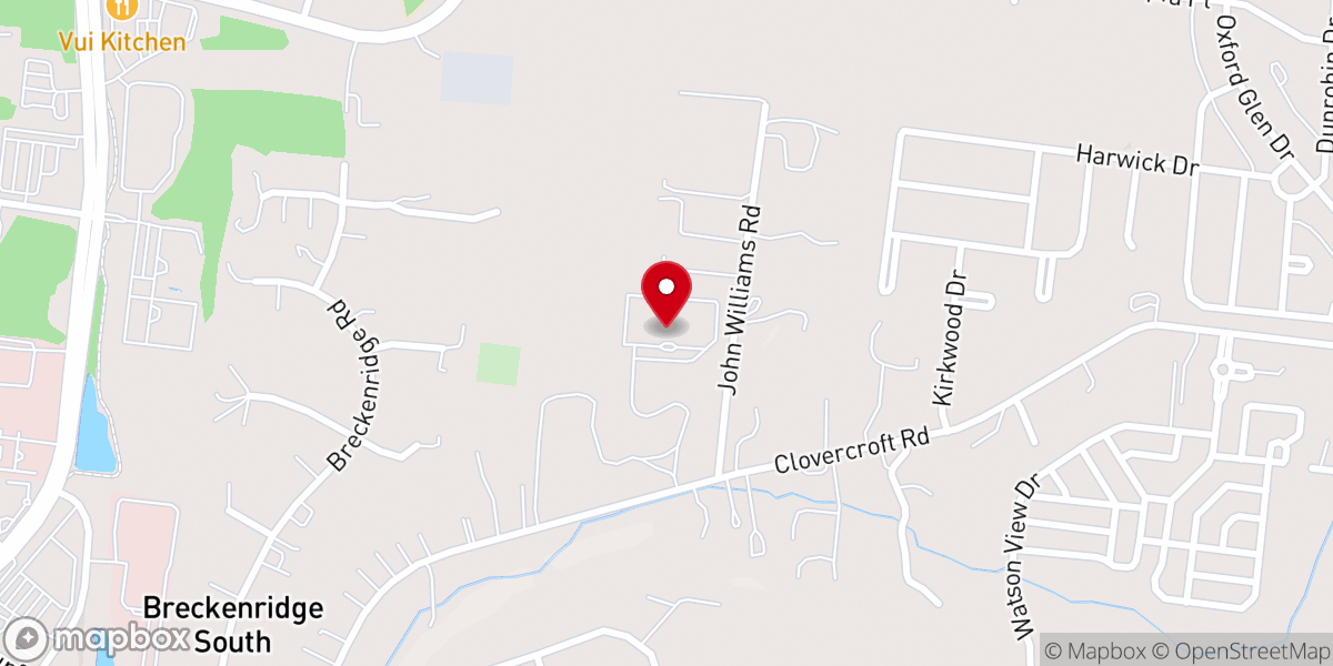 Map showing location of Southeast Christian Church Franklin Campus