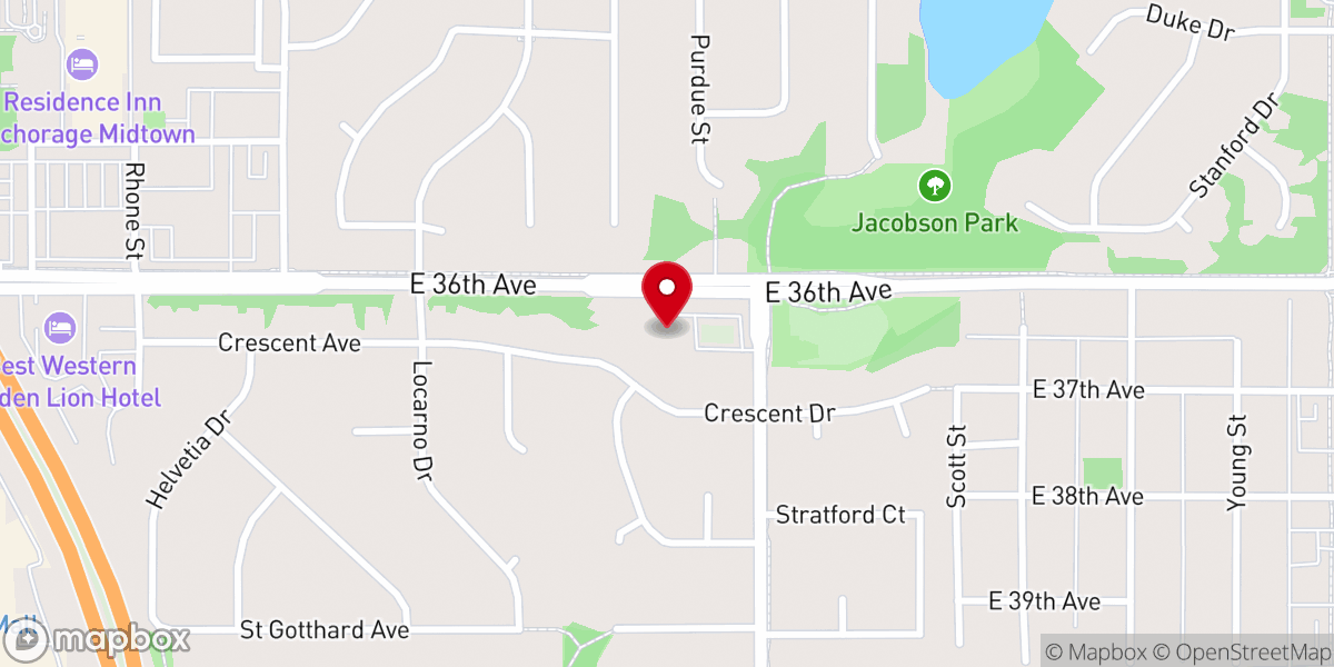 Map showing location of First Christian Methodist Church