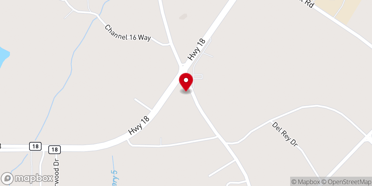 Map showing location of Forest Hill Assembly of God Church