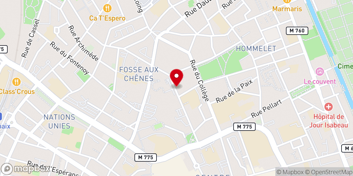 Map showing location of Assemblée Chrétienne Christ Ressuscité