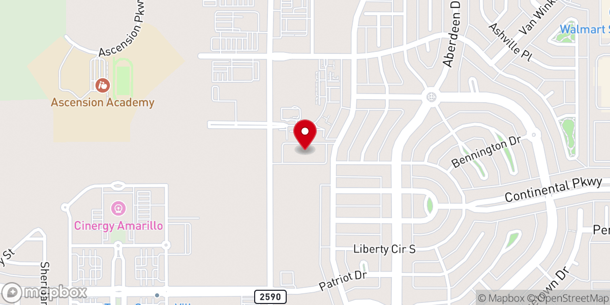 Map showing location of First Nazarene Church