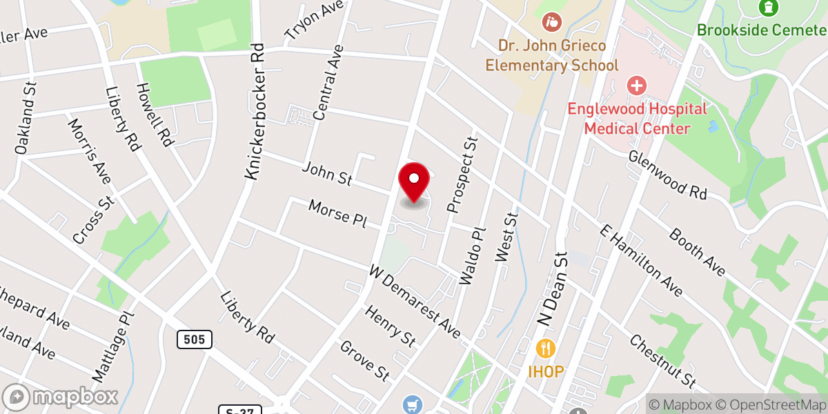 Map showing location of Cornerstone Fellowship Church