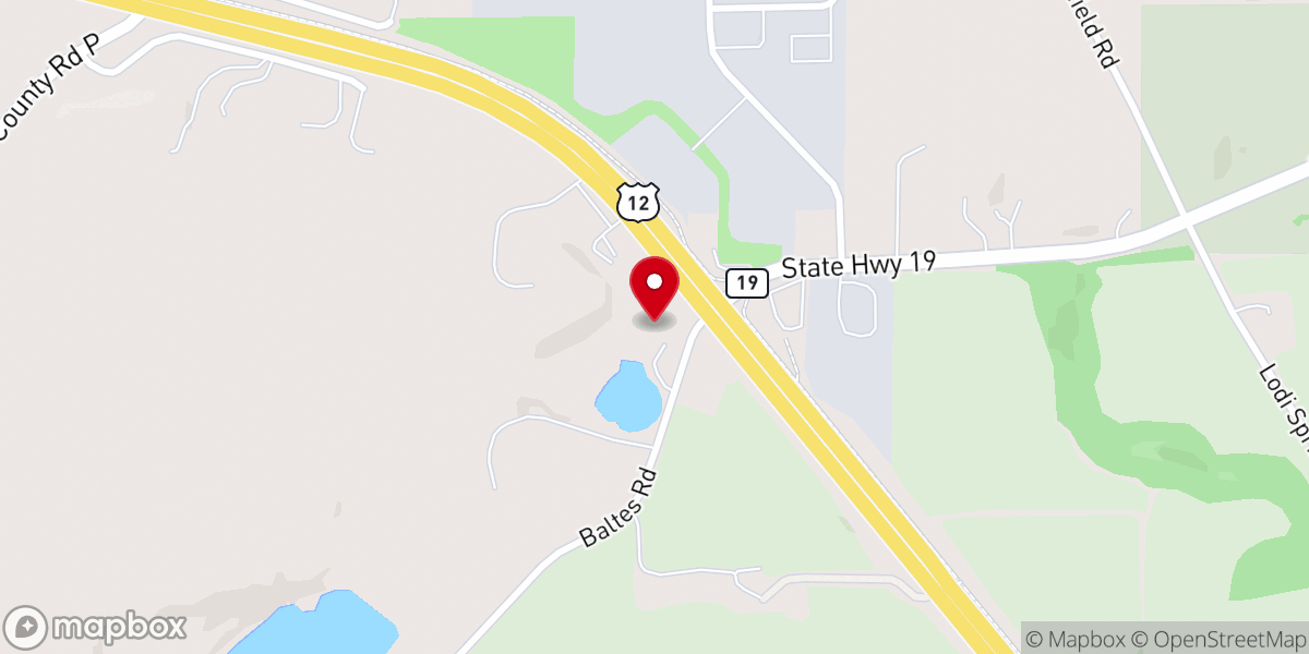 Map showing location of Saint Therese Chapel