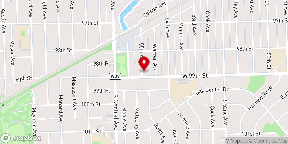 Map showing location of Lighthouse Church