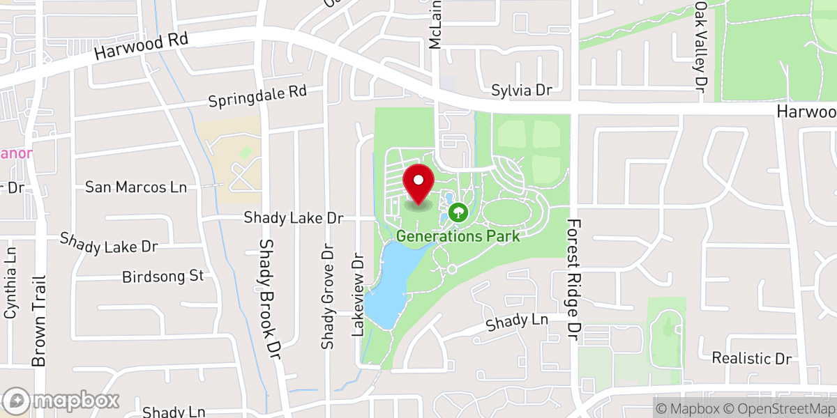 Map showing location of The Bedford Center YMCA | YMCA of Fort Worth