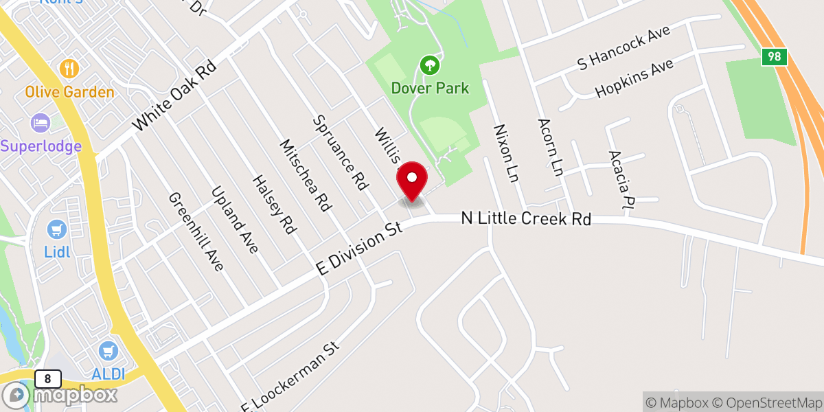Map showing location of Ransomed Life Church Inc