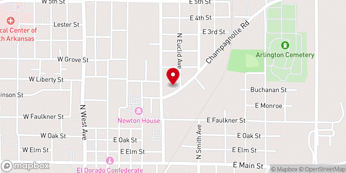 Map showing location of St Mary's Episcopal Church