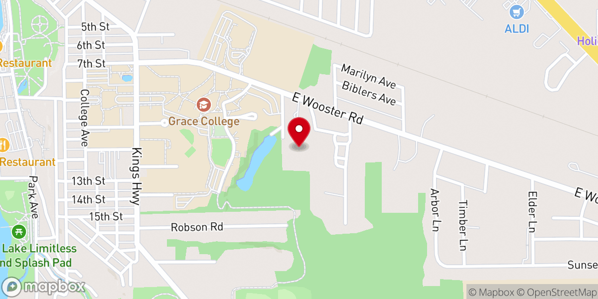 Map showing location of Mission Point Community Church