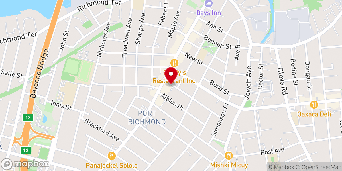 Map showing location of Iglesia Casa de Oracion