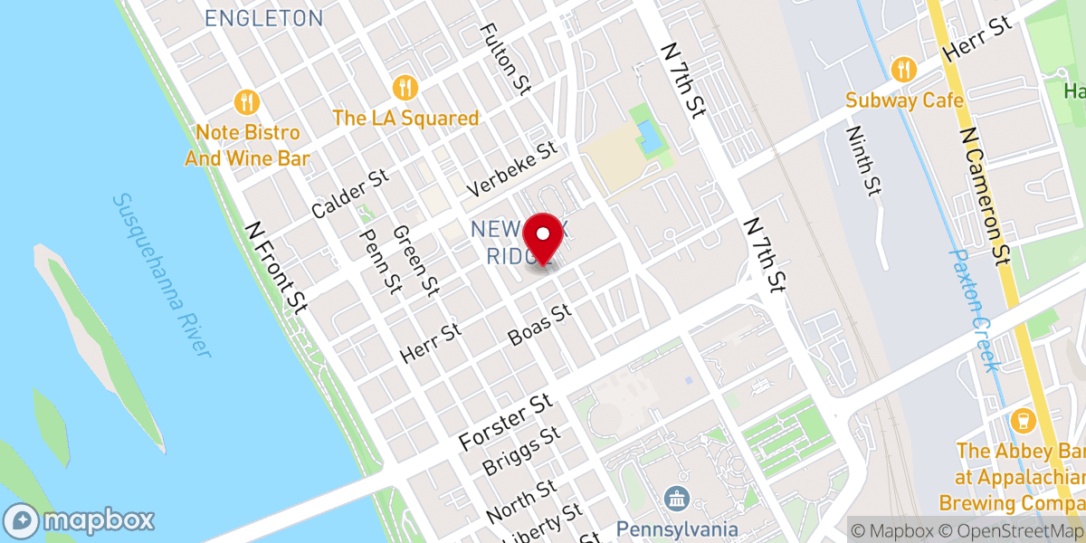 Map showing location of Midtown Community Church