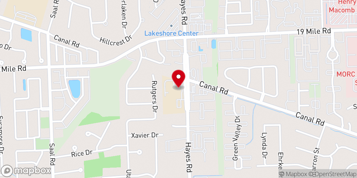 Map showing location of St Paul Lutheran School