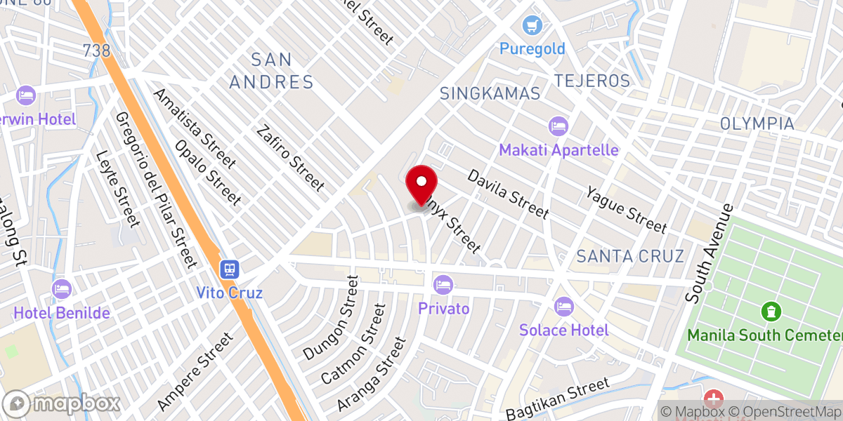 Map showing location of Our Lady of La Paz Parish Church - La Paz, Makati City (Archdiocese of Manila)