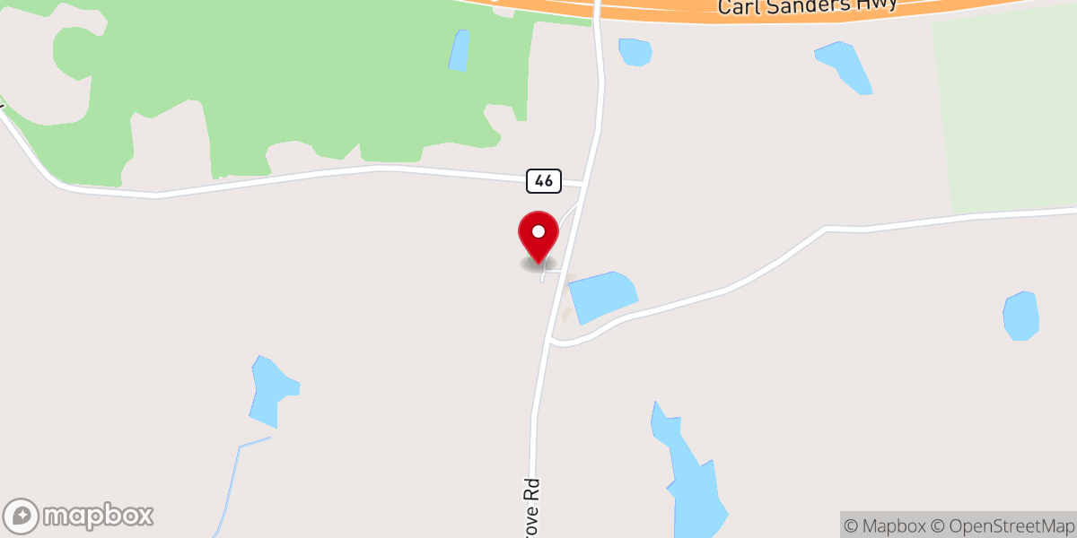 Map showing location of Margarets Grove Baptist Church