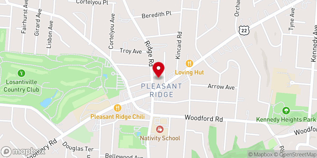 Map showing location of Saint Peters United Church of Christ