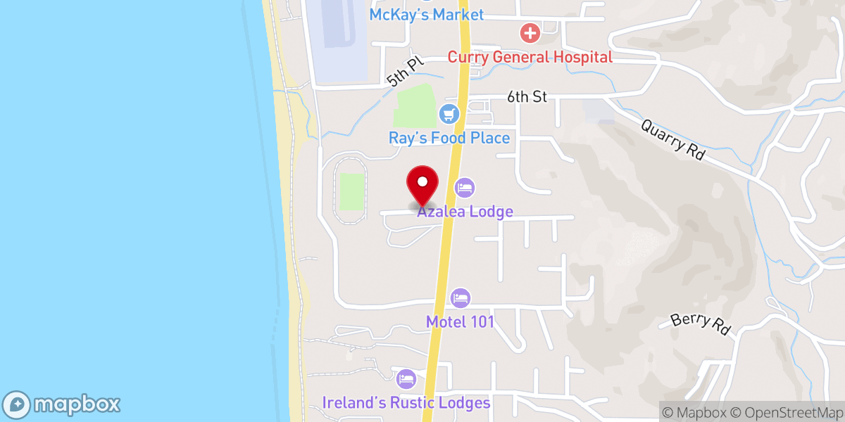 Map showing location of Targhee Baptist Church