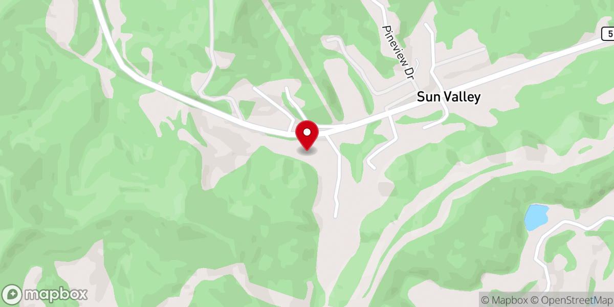 Map showing location of Horizons Church (Buckhannon Campus)