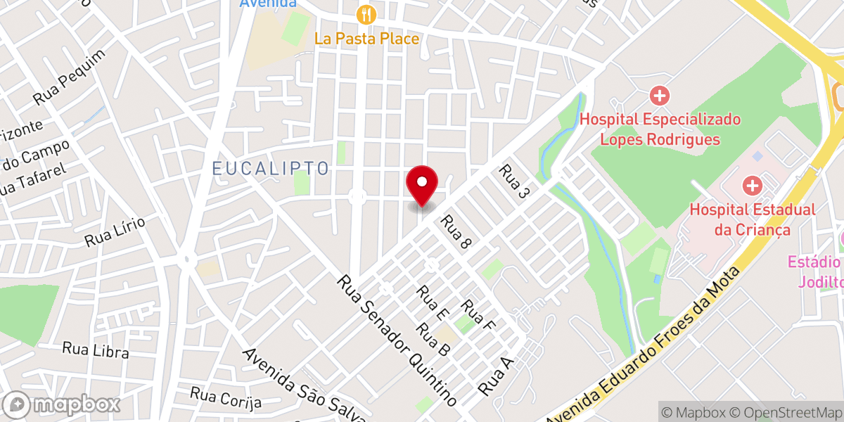 Map showing location of Igreja de Cristo Pentecostal No Brasil