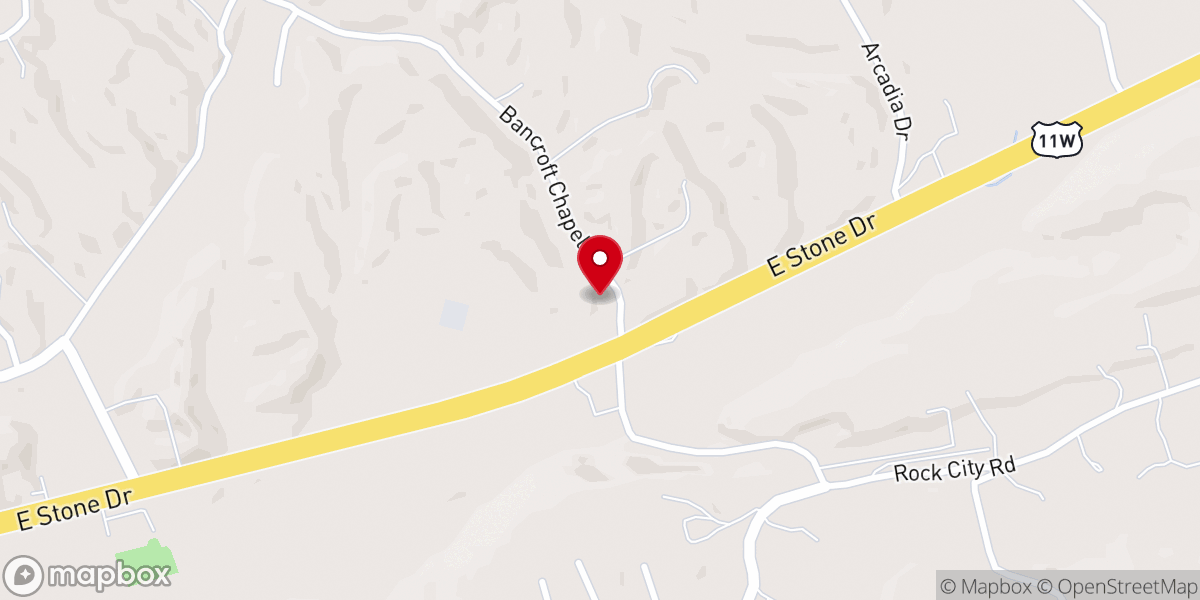 Map showing location of New Beginnings Fellowship Church