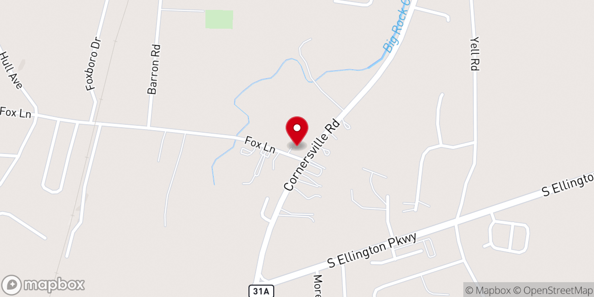 Map showing location of Mt Moriah Baptist Church