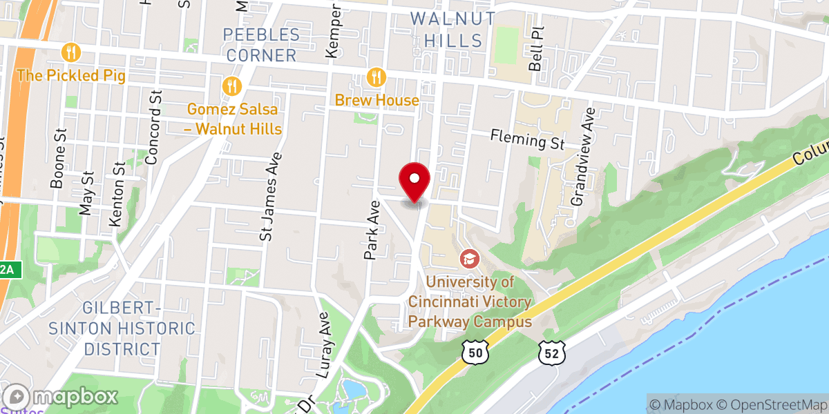 Map showing location of Christian Arabic Church of Cincinnati Inc