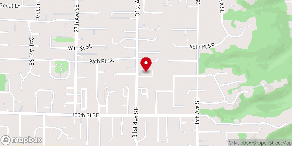 Map showing location of Hope Community Church - Everett