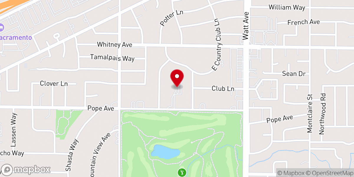 Map showing location of Northminster Presbyterian Church
