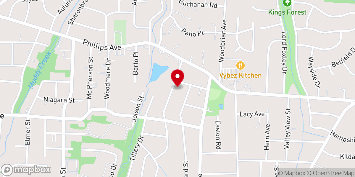 Map showing location of Christ Healing and Deliverance