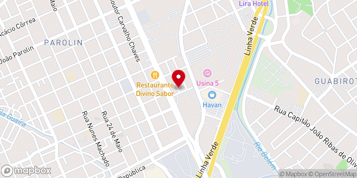 Map showing location of Get Church Curitiba