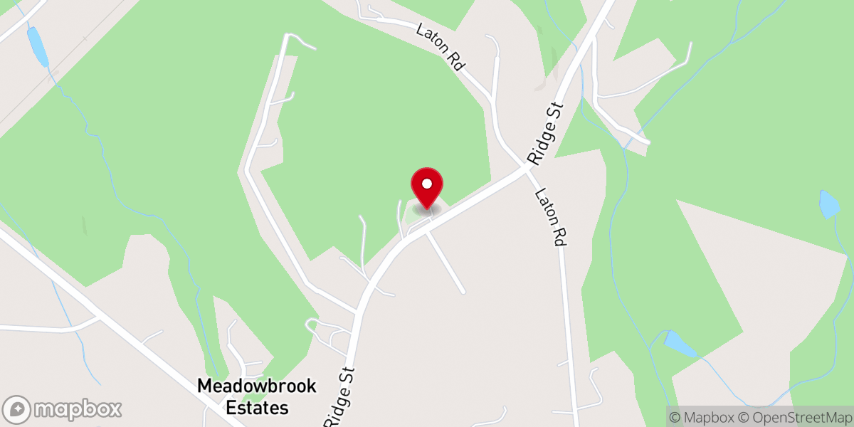 Map showing location of Dunns Grove Church