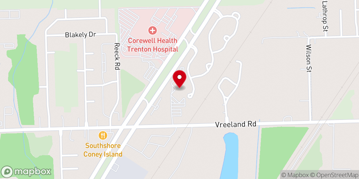 Map showing location of Southpoint Community Christian Church