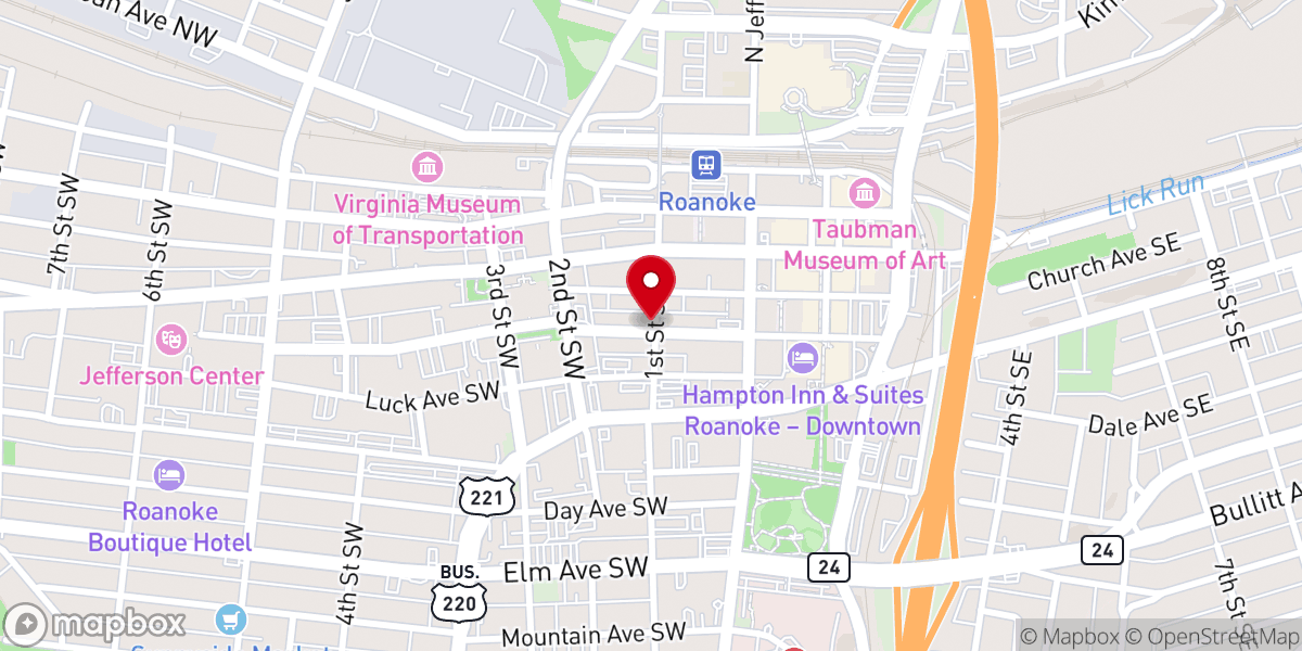 Map showing location of United States Postal Service