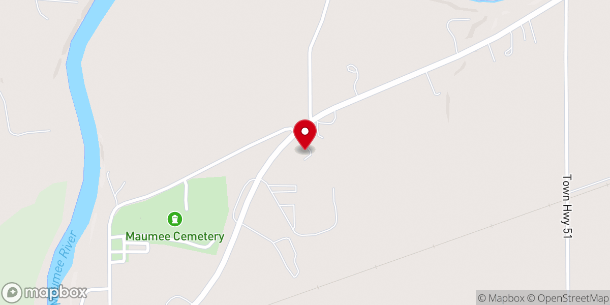Map showing location of First Baptist Church